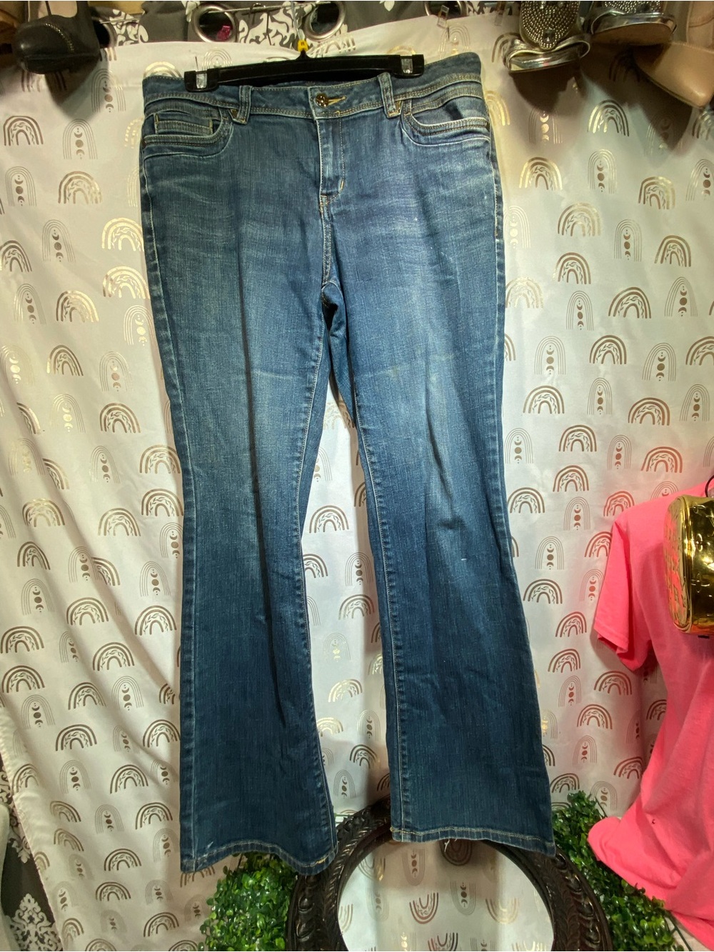 Simply Vera Vera Wang Women's Flare Jeans in Medium Blue Wash